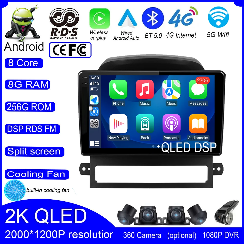 9" Android 13 For Chevrolet Captiva 2008 2009 2010 2011 2012 Car Radio Carplay Multimedia Player Navigation Stereo Video GPS
9" Android 13 For Chevrolet Captiva 2008 2009 2010 2011 2012 Car Radio Carplay Multimedia Player Navigation Stereo Video GPS