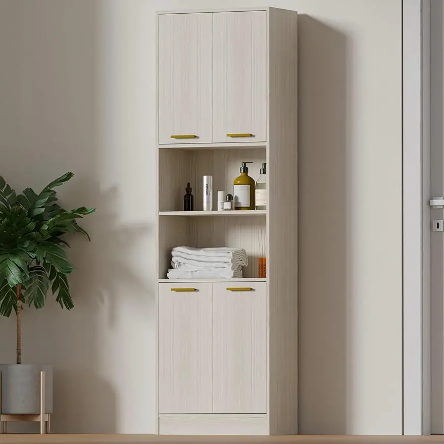 Wood Freestanding Pantry Cabinet, 75" with Doors and Adjustable Shelves, Storage Cabinet for Kitchen, Bathroom or Hallway
Wood Freestanding Pantry Cabinet, 75" with Doors and Adjustable Shelves, Storage Cabinet for Kitchen, Bathroom or Hallway