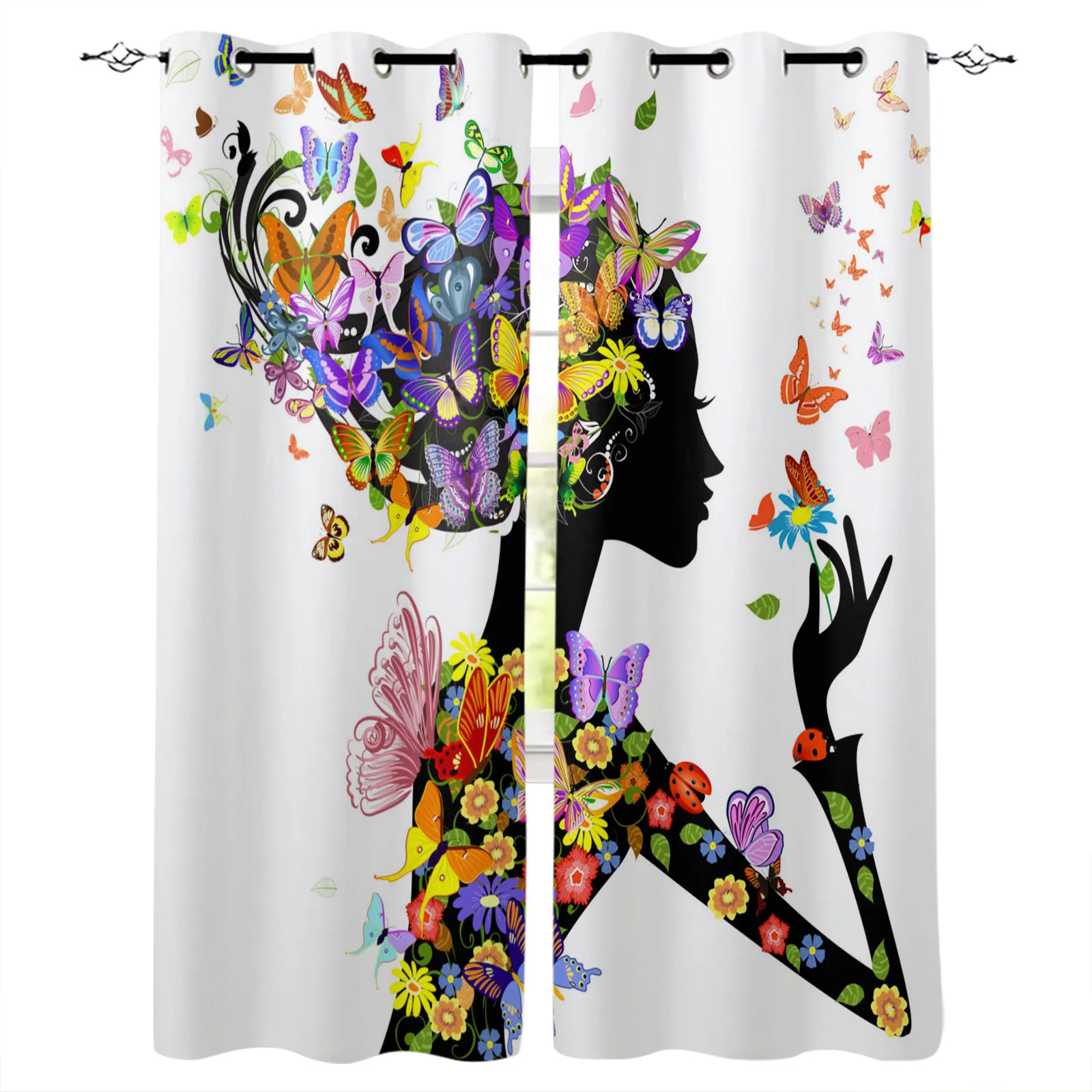 Colorful Butterfly Girl Child Blackout Curtains Window Curtains For Bedroom Living Room Decor Window Treatments
Colorful Butterfly Girl Child Blackout Curtains Window Curtains For Bedroom Living Room Decor Window Treatments