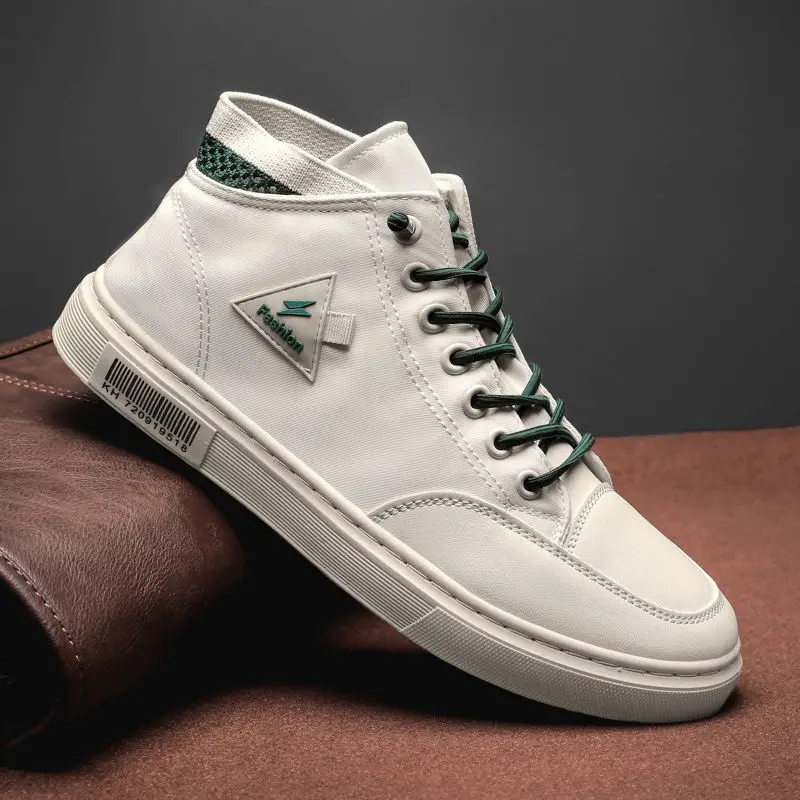 High-top Lightweight Mens Flat Shoes Summer New Men Casual Shoes Breathable Ins Trend All-match Casual Men Sneakers
High-top Lightweight Mens Flat Shoes Summer New Men Casual Shoes Breathable Ins Trend All-match Casual Men Sneakers
