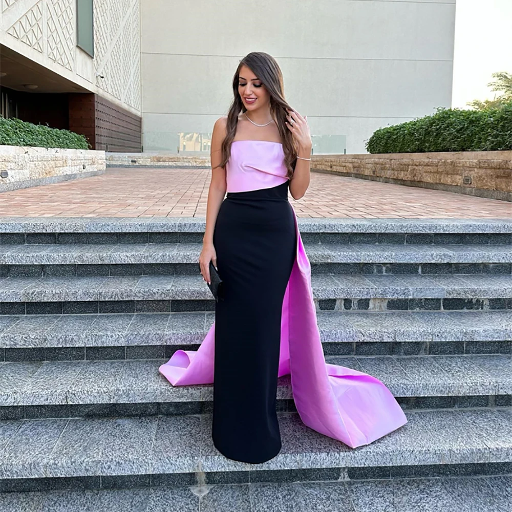 MOBUYE 2024 Arab Dubai Strapless Neckline Prom Dress Sleeveless Evening Fashion Elegant Party Dress For Women
MOBUYE 2024 Arab Dubai Strapless Neckline Prom Dress Sleeveless Evening Fashion Elegant Party Dress For Women
