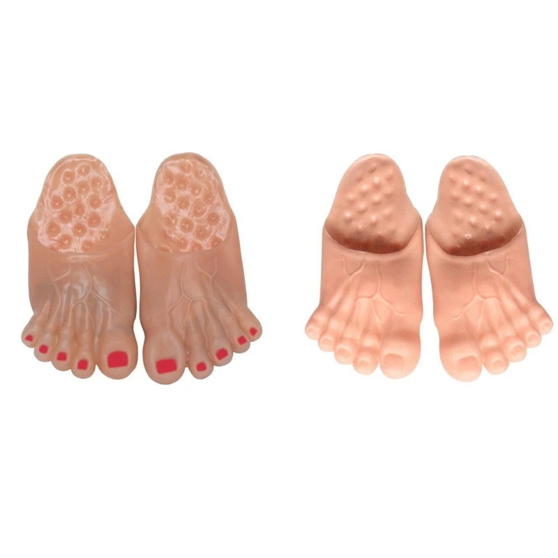 Funny Bare Feet Slippers Feet Slippers Big Toe Slippers Halloween Supplies 
Funny Bare Feet Slippers Feet Slippers Big Toe Slippers Halloween Supplies