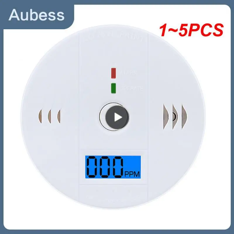 

1~5PCS High Sensitive CO Sensor for home Wireless Carbon Monoxide Poisoning Smoke Detector Warning Alarm Detector LCD Indicator