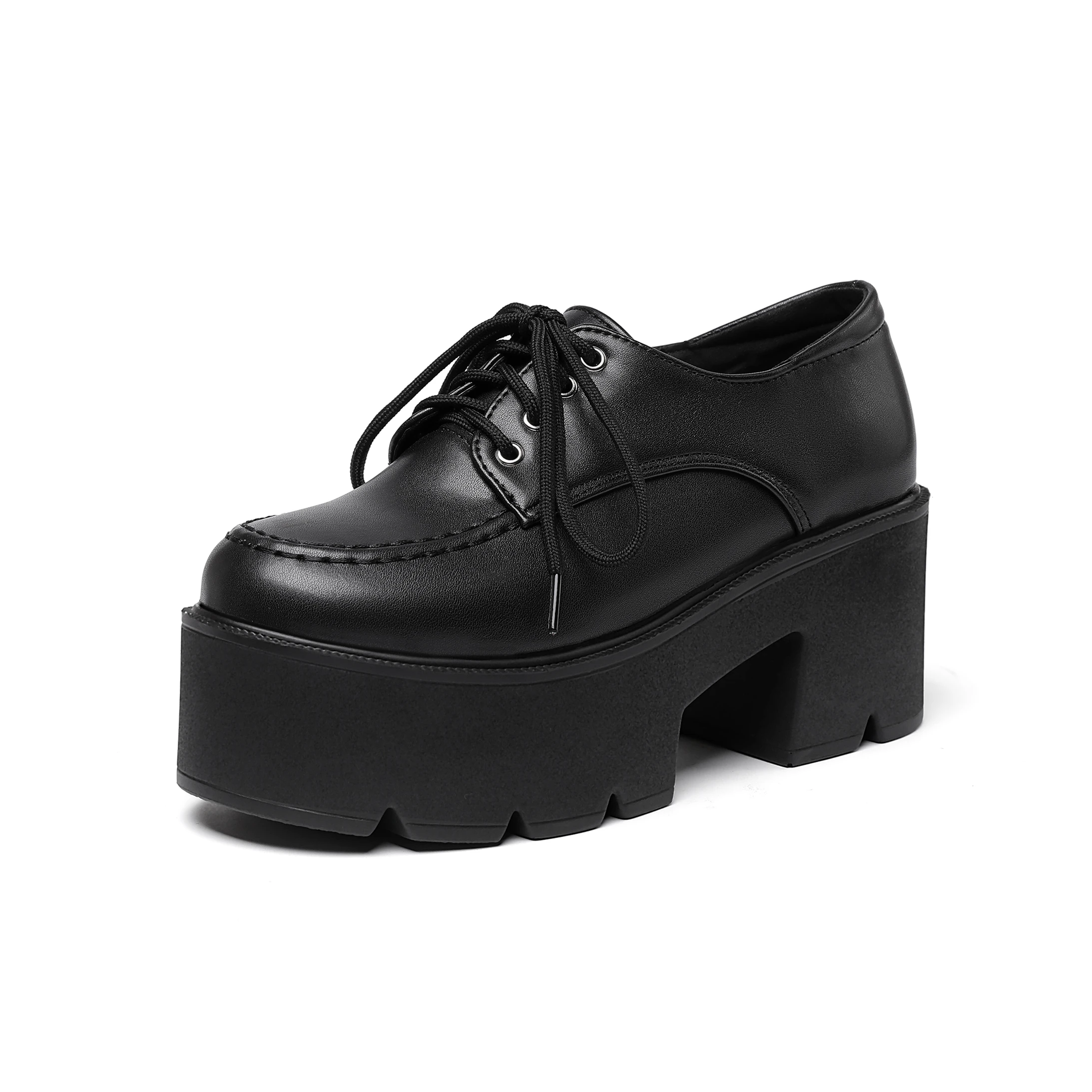 Mstyle Handmade Hot Classic Black Platform Oxford Shoes Women Loafers Summer Autumn Lace Up Thick Flats Ladies Punk Chunky Pumps
Mstyle Handmade Hot Classic Black Platform Oxford Shoes Women Loafers Summer Autumn Lace Up Thick Flats Ladies Punk Chunky Pumps