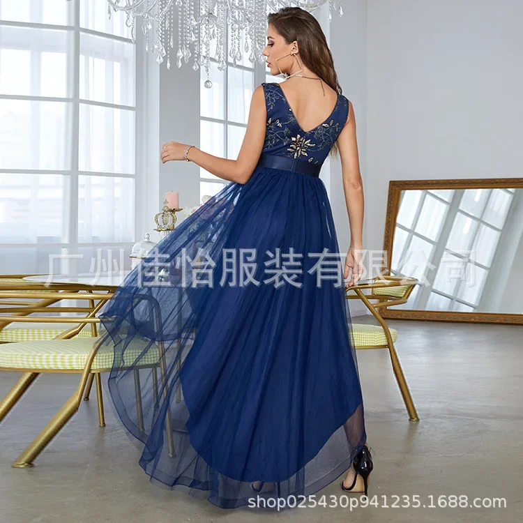 

Бальные платья на выпускной для женщин, дизайнерское роскошное женское привлекательное официальное женское платье ярко-синего цвета