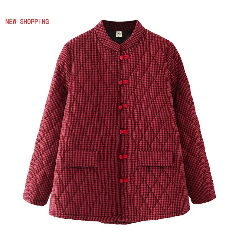 Autumn Winter Women Casual Warm Thicken Cotton Coats New 2024 Vintage Plaid Loose Long Sleeve Short Jackets Parkas Plus Size 5XL
Autumn Winter Women Casual Warm Thicken Cotton Coats New 2024 Vintage Plaid Loose Long Sleeve Short Jackets Parkas Plus Size 5XL