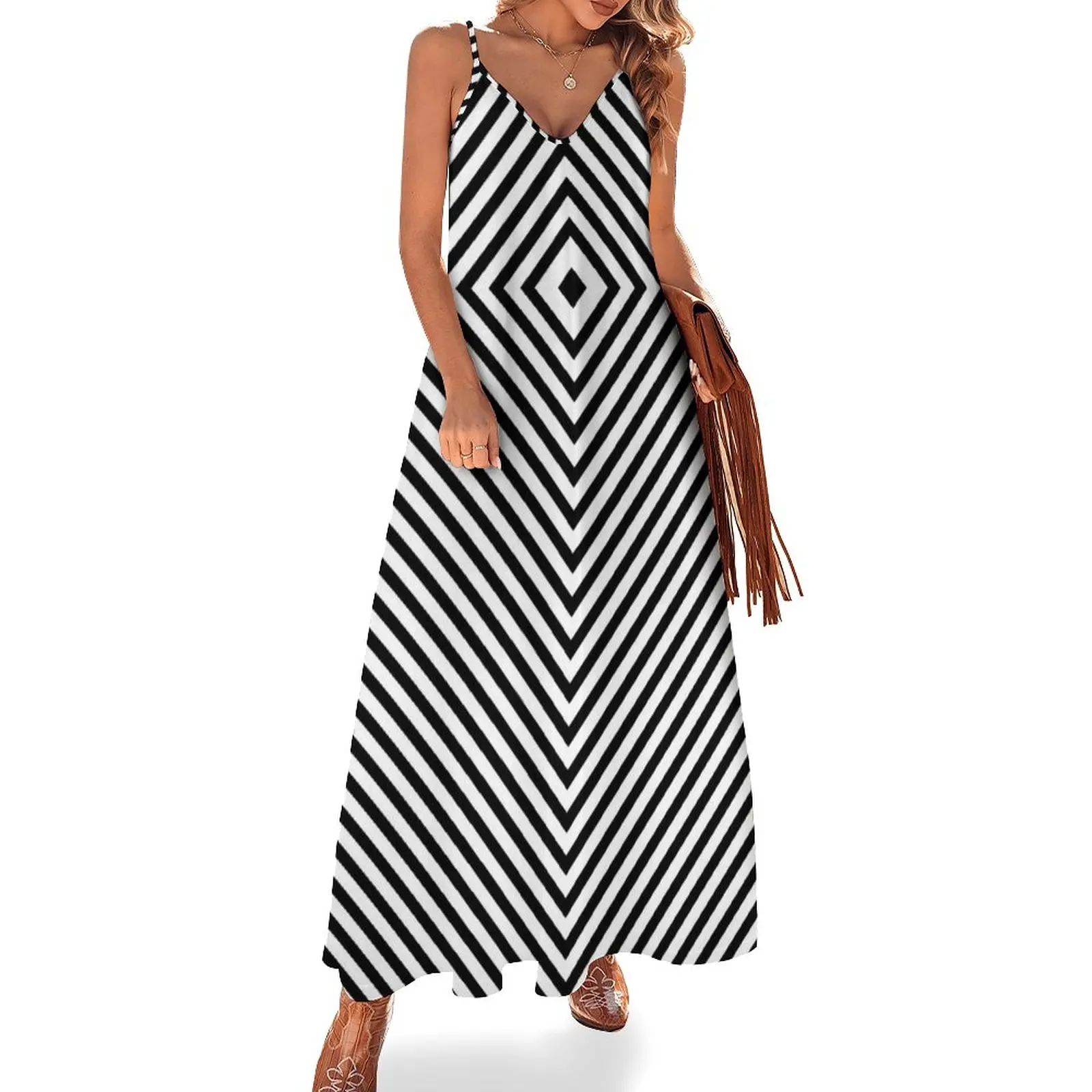 Swinging Sixties Op Art Pattern Sleeveless Dress luxury dresses luxury evening dress woman for wedding
Swinging Sixties Op Art Pattern Sleeveless Dress luxury dresses luxury evening dress woman for wedding