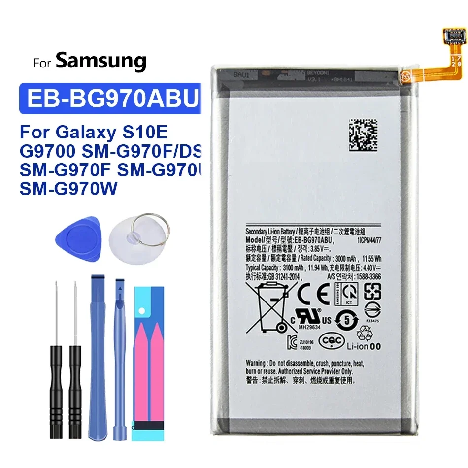 

Battery EB-BG970ABU 3100mAh For Samsung Galaxy S10E S10 E G9700 SM-G970F/DS SM-G970F SM-G970U SM-G970W Bateria