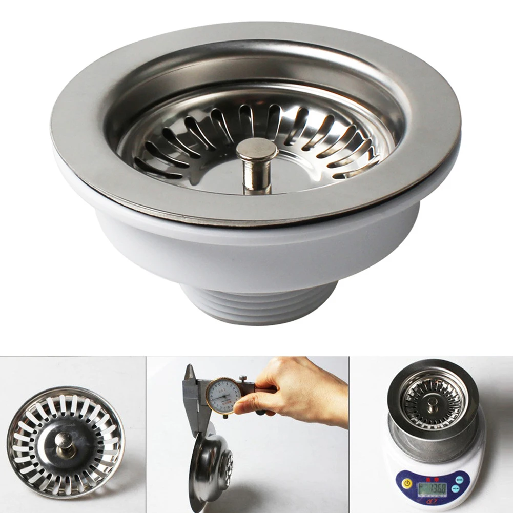 Stainless Steel Sink Strainer Sink Basket Sink Waste Washing Basin White 114mm 1pcs Accessories Drainer Durable
Stainless Steel Sink Strainer Sink Basket Sink Waste Washing Basin White 114mm 1pcs Accessories Drainer Durable