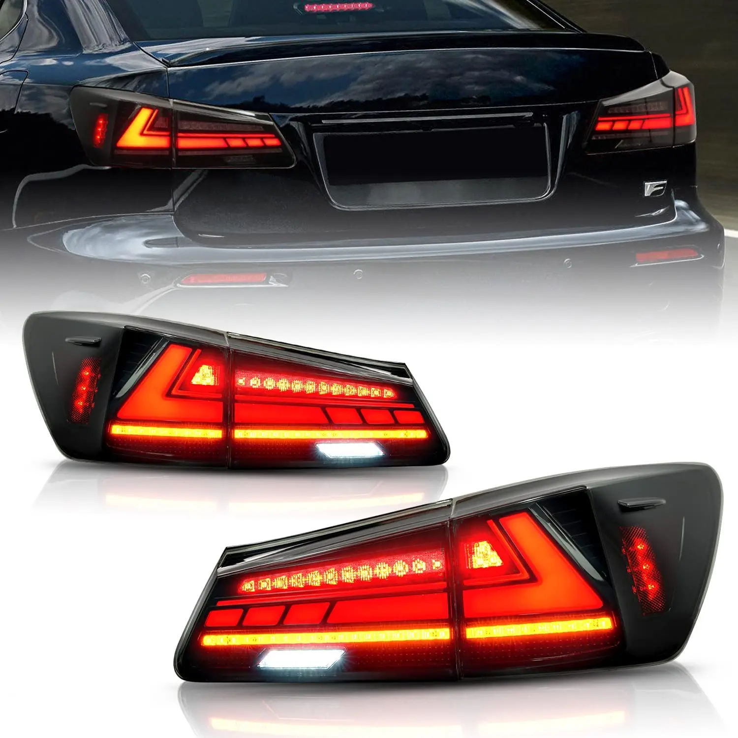 LED Tail Lights Assembly for Lexus IS250/IS350/ISF 2005-2013 Start UP Animation Sequential Turn Signal Reverse Sedan Taill Lamp
LED Tail Lights Assembly for Lexus IS250/IS350/ISF 2005-2013 Start UP Animation Sequential Turn Signal Reverse Sedan Taill Lamp