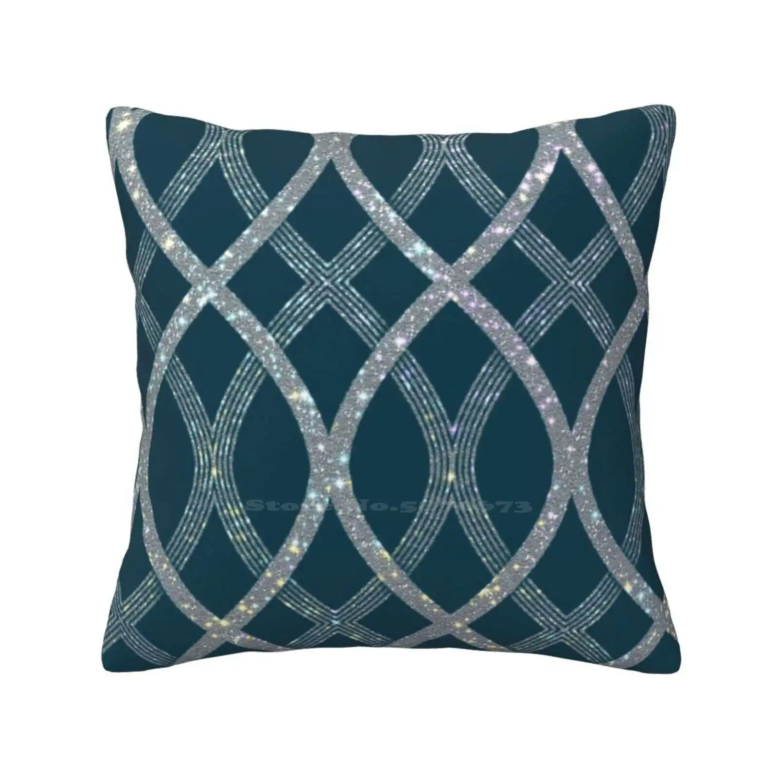 

Sparkly Teal Geometry Bedroom Office Hug Pillowcase Geometric Sparkly Teal Stuff Teal Aesthetic Teal Glam Glam Teal Teal Cover