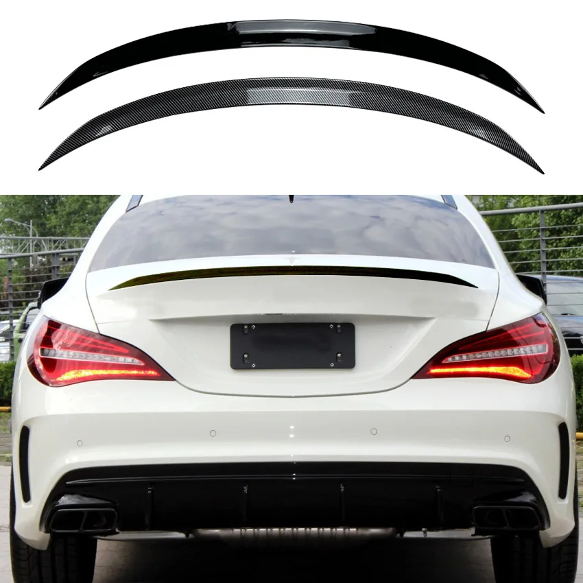 

For Mercedes Benz CLA Class C117 2013-2019 CLA200 260 CLA45 AMG Car Top Tail Wing Rear Trunk Spoiler Wing Protector Kits