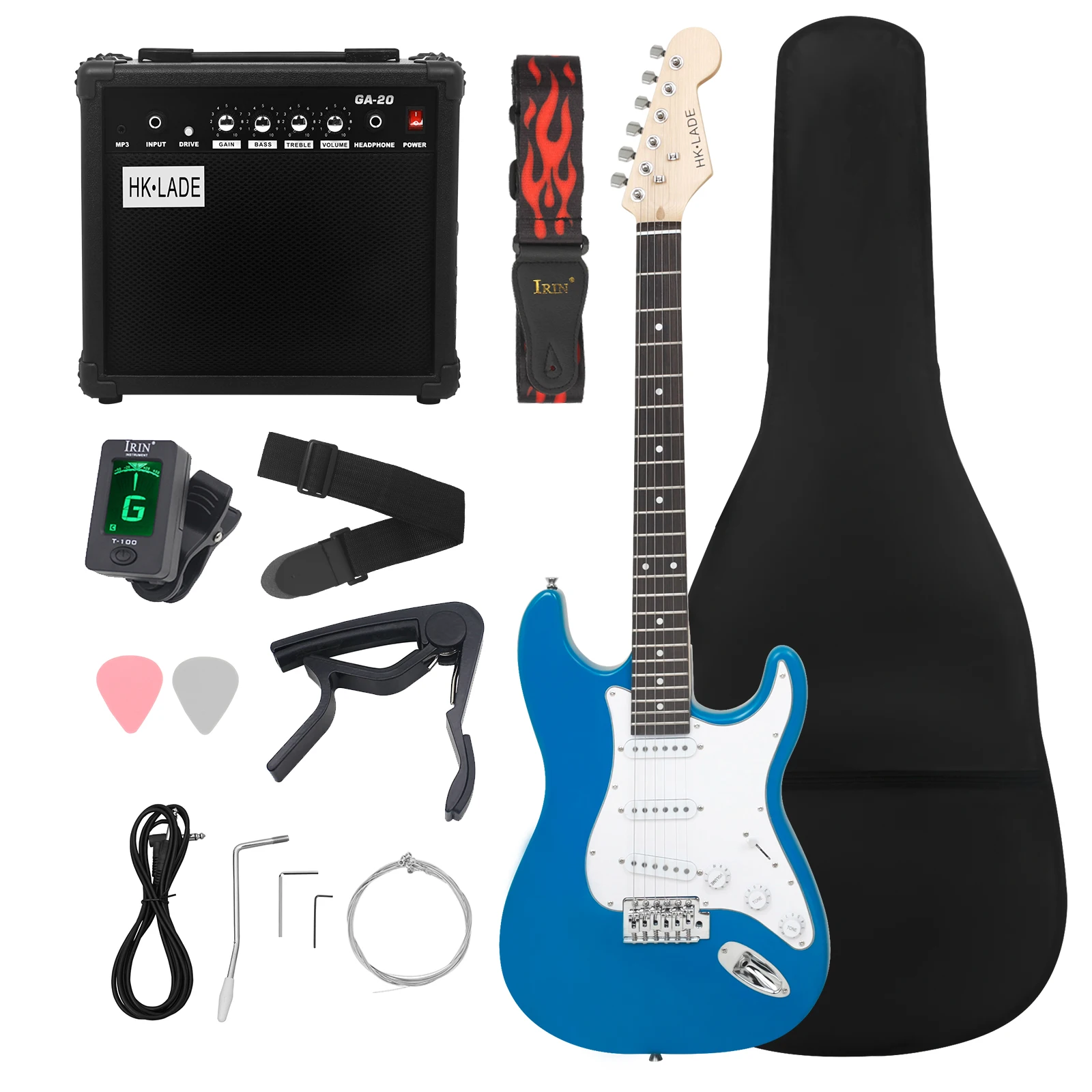 

6 Strings Electric Guitar 39 Inch 22 Frets Maple Body Electric Guitarra With Bag Amp Strap Picks Guitar Parts & Accessories