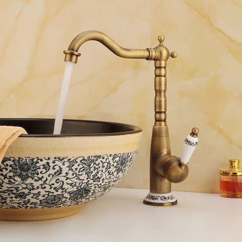 European Kitchen Faucet Copper Antique European Style Cold And Hot Faucet Washing Basin Water Mixer Taps Antique bronze Faucet
European Kitchen Faucet Copper Antique European Style Cold And Hot Faucet Washing Basin Water Mixer Taps Antique bronze Faucet