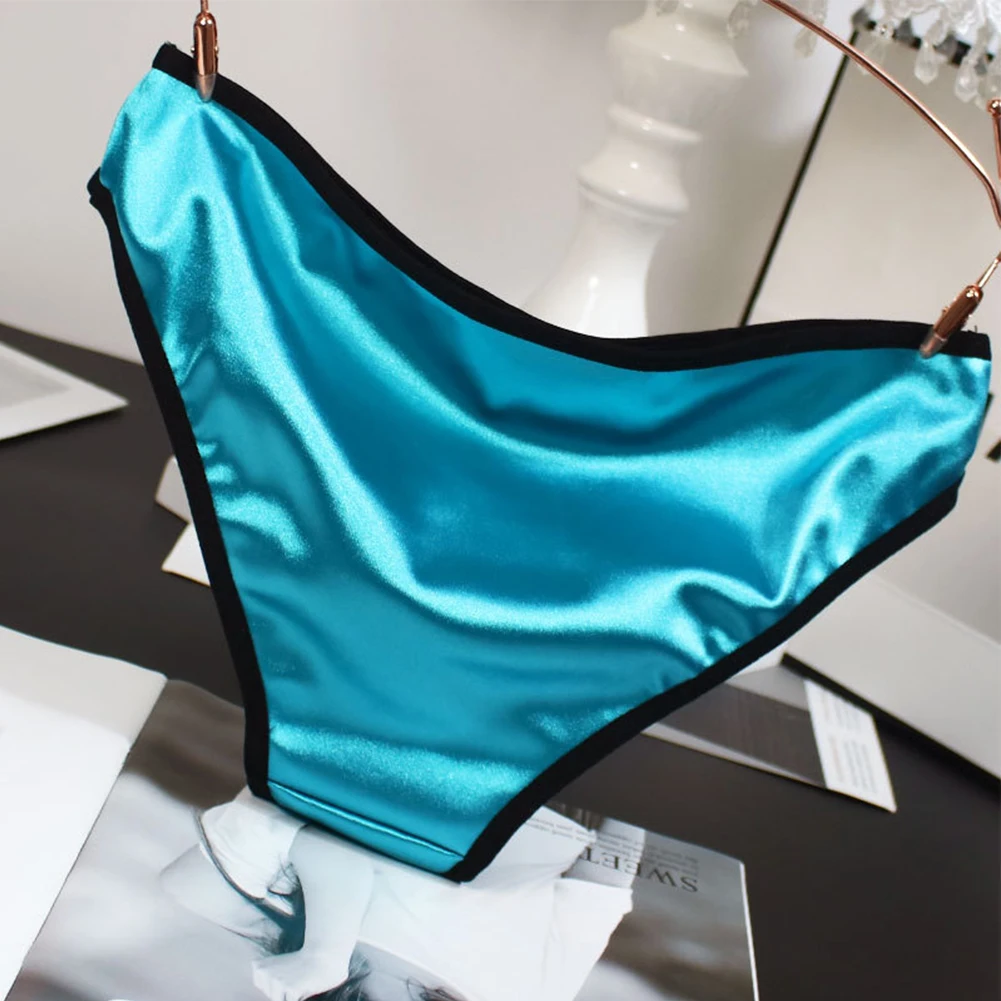 Satin Lingerie Women's Sexy Solid Color G String Thongs Underwear Panties Silky Knickers Peacock Blue/Purple/Rose Red
Satin Lingerie Women's Sexy Solid Color G String Thongs Underwear Panties Silky Knickers Peacock Blue/Purple/Rose Red