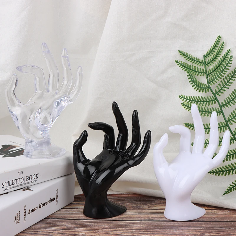 

Resin Ok Gesture Finger Glove Ring Jewelry Display Stand Home Jewelry Holder