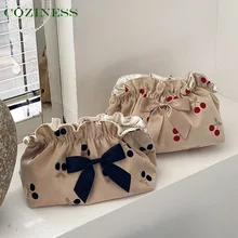 Mommy Bag Soft Corduroy Cherry Pattern Printing with Bowknot Large Capacity Travel Portable Storage Backpack Baby Diaper Bag
Mommy Bag Soft Corduroy Cherry Pattern Printing with Bowknot Large Capacity Travel Portable Storage Backpack Baby Diaper Bag