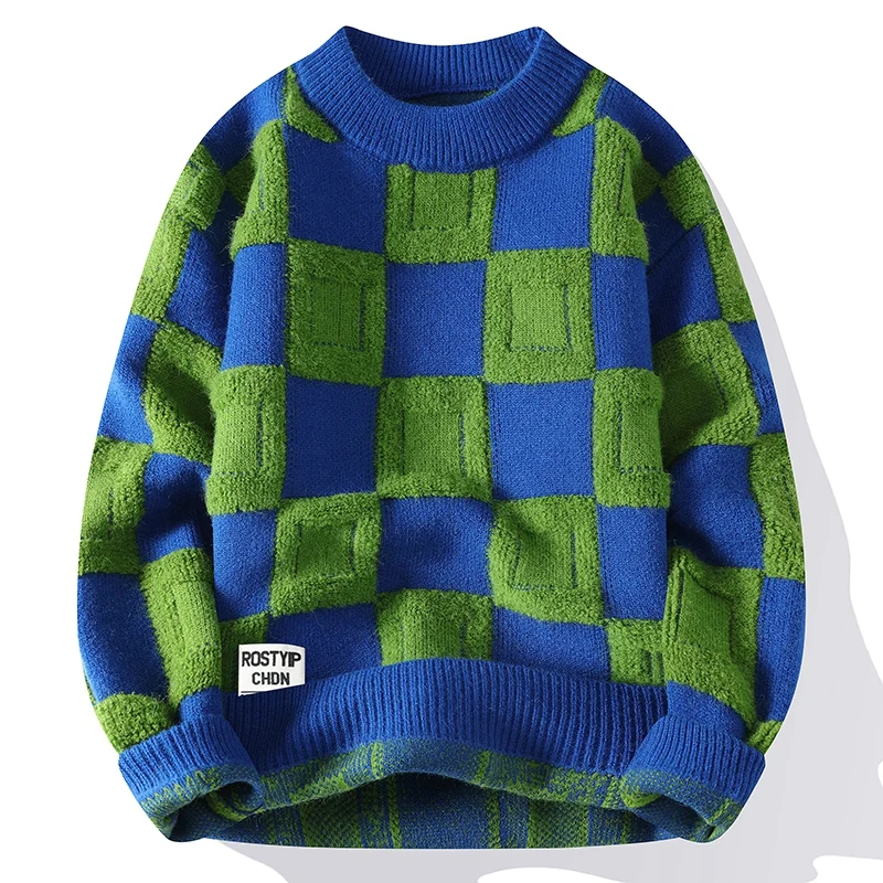 2023 Autumn and Winter New Classic Fashion Plaid Sweater Men's Casual Loose Comfortable Thick Warm High Quality Knitwear M-4XL 
2023 Autumn and Winter New Classic Fashion Plaid Sweater Men's Casual Loose Comfortable Thick Warm High Quality Knitwear M-4XL