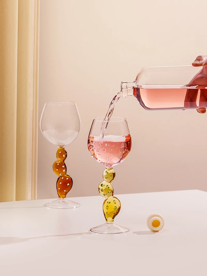 Handmade Glass Red Wine Glass Goblet Creative Cactus Wine Glass Mug Home Sweet Wine White Wine Glass Cup Girl Giving Small Gift
Handmade Glass Red Wine Glass Goblet Creative Cactus Wine Glass Mug Home Sweet Wine White Wine Glass Cup Girl Giving Small Gift