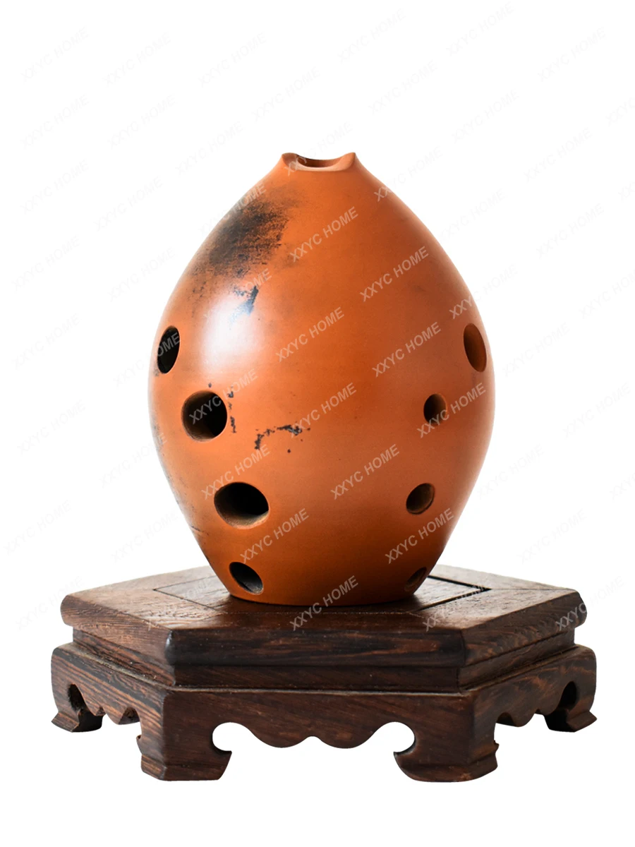 Professional Performce Pottery Ocarina Single-Cavity Large Pear-Shaped Adult Treasures Ancient Chinese Musical Instrument
Professional Performce Pottery Ocarina Single-Cavity Large Pear-Shaped Adult Treasures Ancient Chinese Musical Instrument