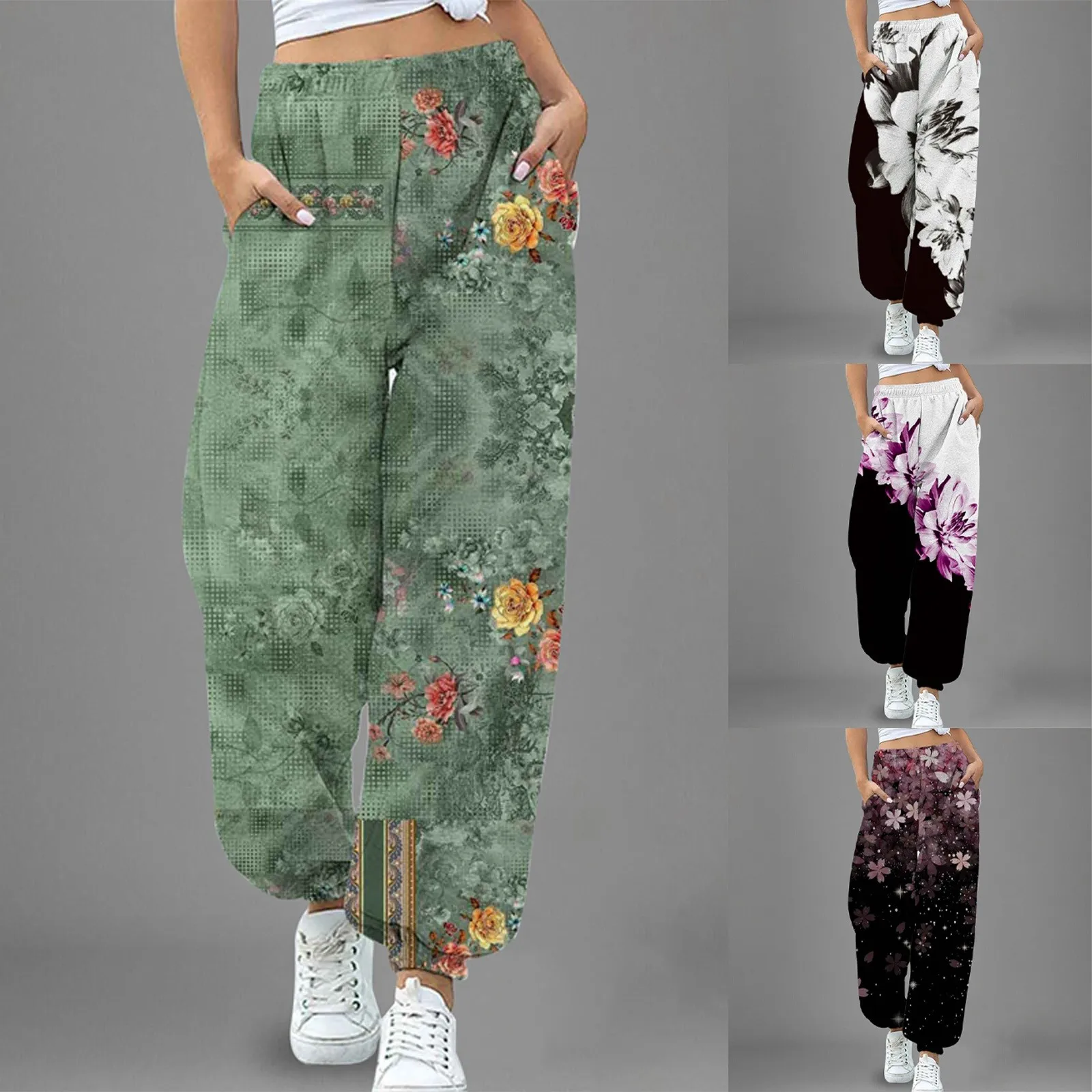 Sweatpants For Women'S Ethnic Floral 3d Print Casual Elastic Foot Pants Sports Trousers Pocket High Waist Loose Basic Outfits
Sweatpants For Women'S Ethnic Floral 3d Print Casual Elastic Foot Pants Sports Trousers Pocket High Waist Loose Basic Outfits