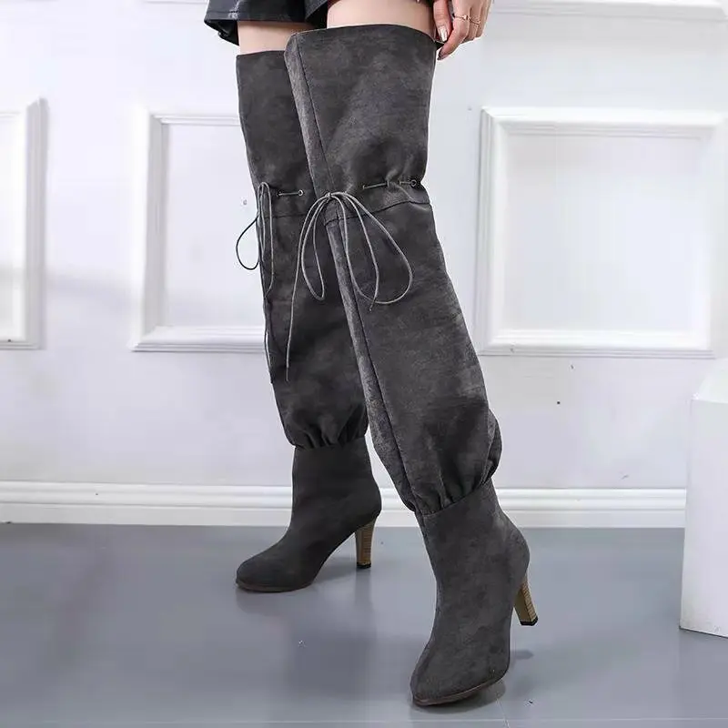 2024 Women's Pants Pipe Knights Boots Ladies' Thin High Tube Shoes Med-heel Modern Elastic Band Party Dress Relaxed Plus Size
2024 Women's Pants Pipe Knights Boots Ladies' Thin High Tube Shoes Med-heel Modern Elastic Band Party Dress Relaxed Plus Size