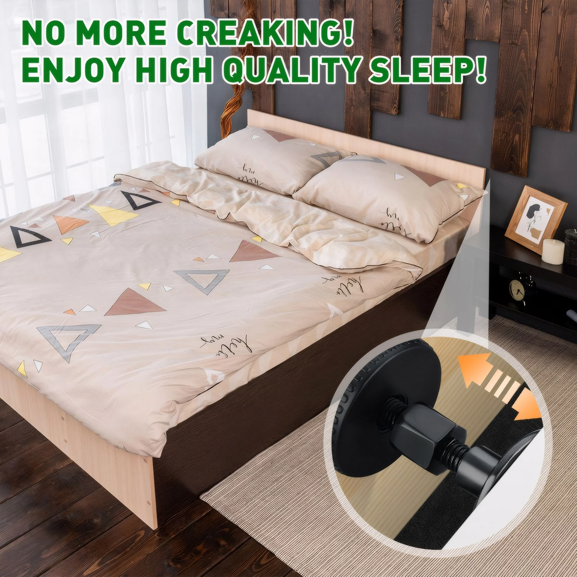 4pack/lot No More Shaking Adjustable Threaded Bed Frame With Headboard Stopper Strong And Durable
4pack/lot No More Shaking Adjustable Threaded Bed Frame With Headboard Stopper Strong And Durable