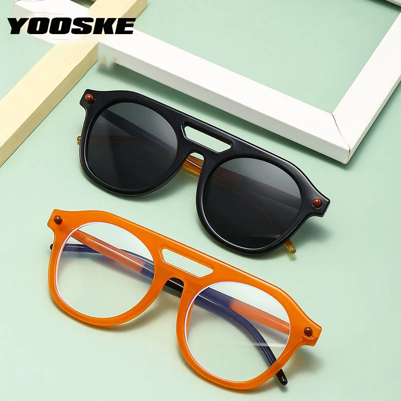 YOOSKE Fashion Double Beam Pilot Sunglasses Men Women Brand Designer Sun Glasses Retro Gradient UV400 Goggles Punk Sun Glasses
YOOSKE Fashion Double Beam Pilot Sunglasses Men Women Brand Designer Sun Glasses Retro Gradient UV400 Goggles Punk Sun Glasses