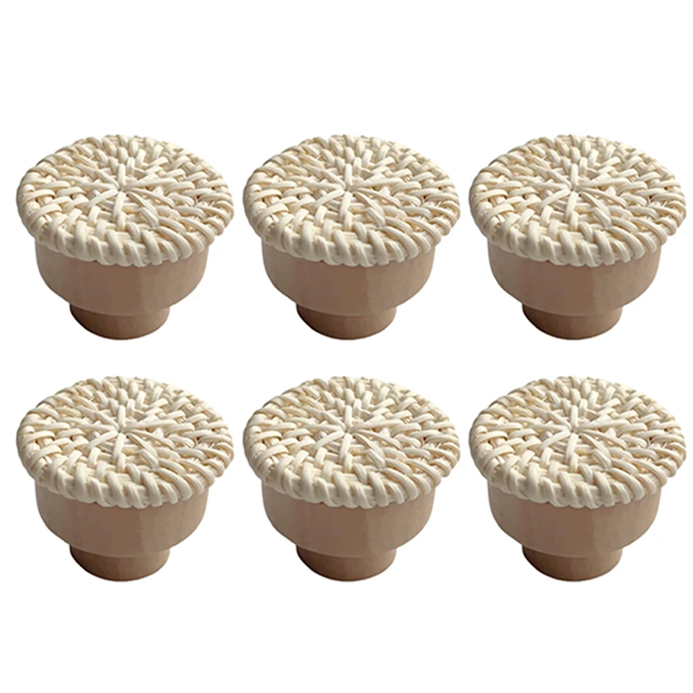 6pcs Drawer Knobs Handle Rattan Wooden Round Handmade Puller 30*40mm For Cabinets Dresser Furniture Hardware Home Decoration
6pcs Drawer Knobs Handle Rattan Wooden Round Handmade Puller 30*40mm For Cabinets Dresser Furniture Hardware Home Decoration