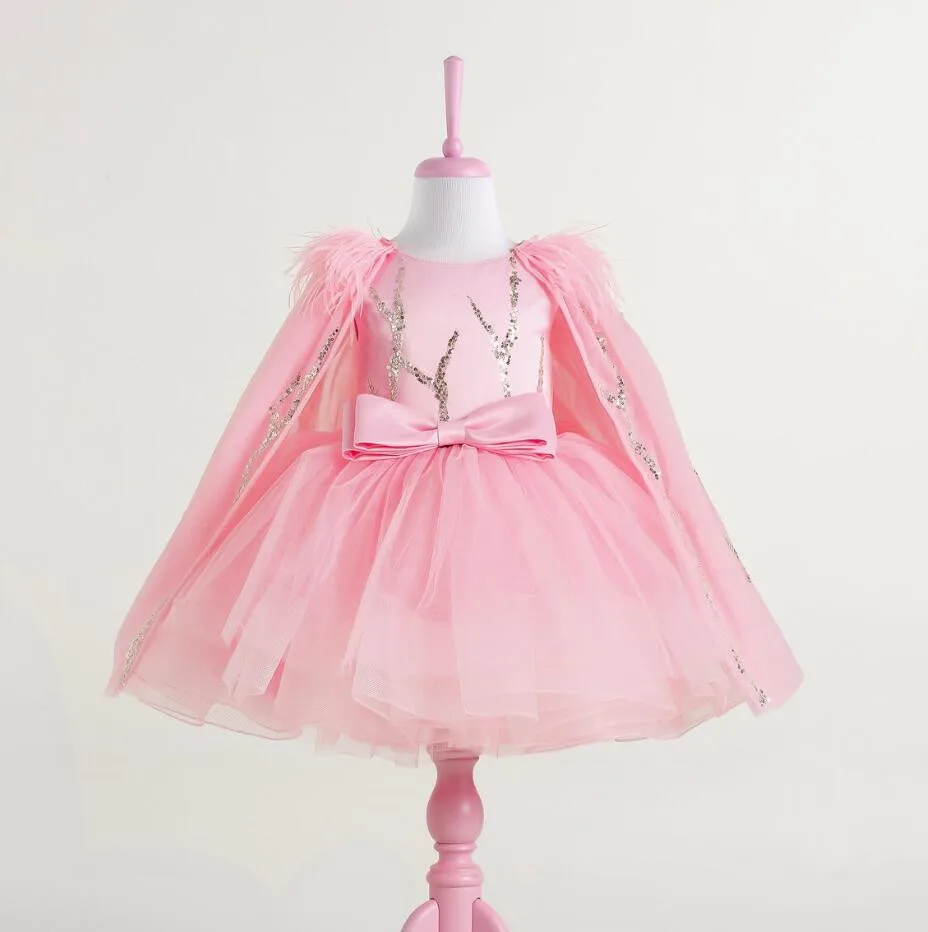 New Pink Baby Girls Dresses O Neck Tutu Outfit Baby Girls First Birthday Gown Girl Dress with Cape
New Pink Baby Girls Dresses O Neck Tutu Outfit Baby Girls First Birthday Gown Girl Dress with Cape