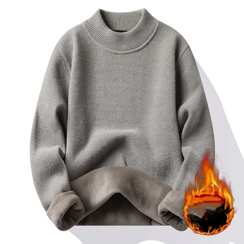 2023 Autumn Winter Thick Warm Mens Sweaters Pullovers Fashion Solid Color Knitted Sweater Jumper Trendy Casual Bottoming Shirts
2023 Autumn Winter Thick Warm Mens Sweaters Pullovers Fashion Solid Color Knitted Sweater Jumper Trendy Casual Bottoming Shirts