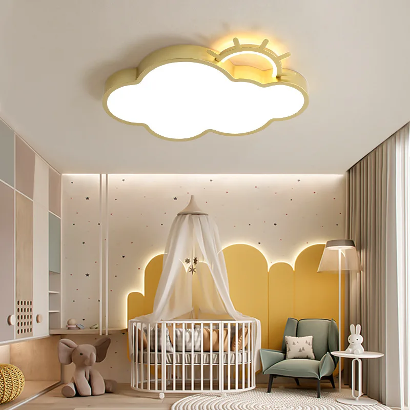 

Детская светильник потолочный в виде облака, декор для детской комнаты, спальни для маленьких мальчиков и девочек, мультяшная люстра, Светодиодная потолочная люстра, лампа для детской комнаты