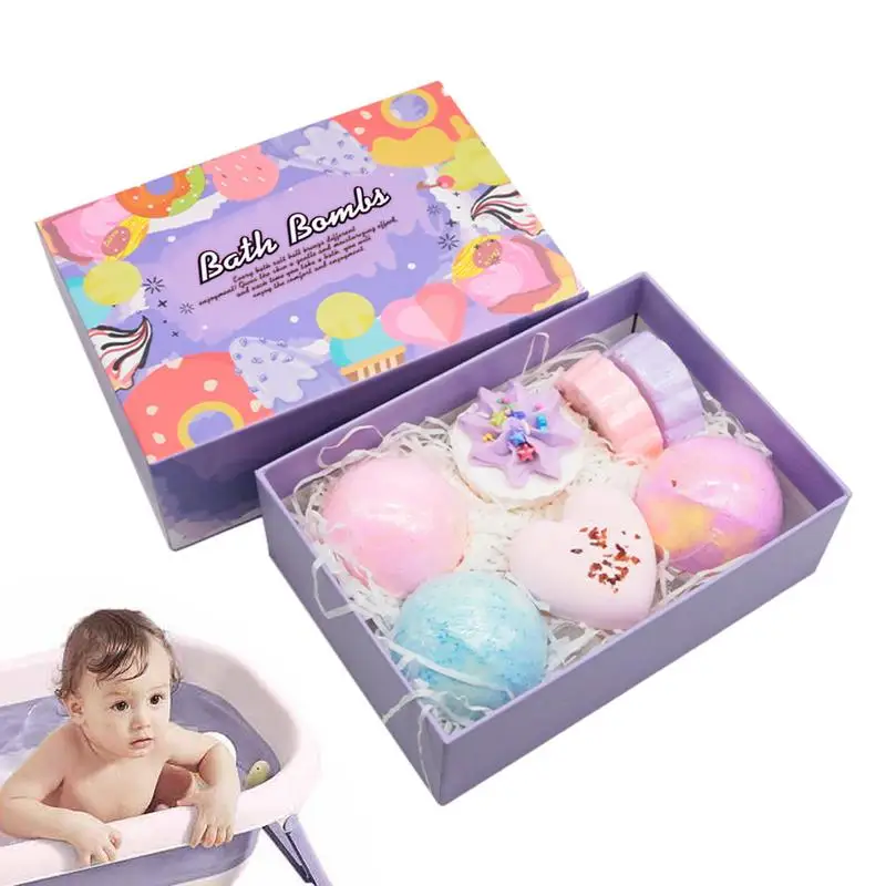 

Surprise Bath Balls 7pcs Dry Skin Moisturize Bath Ball Dry Skin Moisturize Kids Safe Handmade Fizzy Balls With Surprise Inside