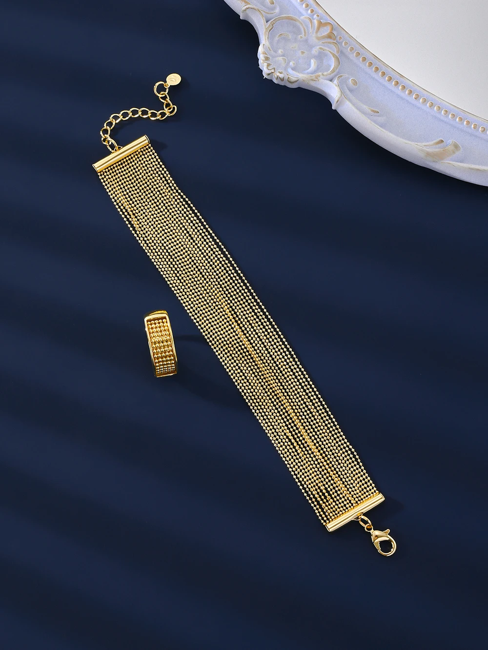 Set of 5pcs Golden Tassel Jewelry Set Is a Luxurious and Charming Party Pendant for Women, a Dubai Necklace, Jewelry 6 Mallzona S431f39b3af62446c839013d950c1960eH Set of 5pcs Golden Tassel Jewelry Set Is a Luxurious and Charming Party Pendant for Women, a Dubai Necklace, Jewelry Mallzona