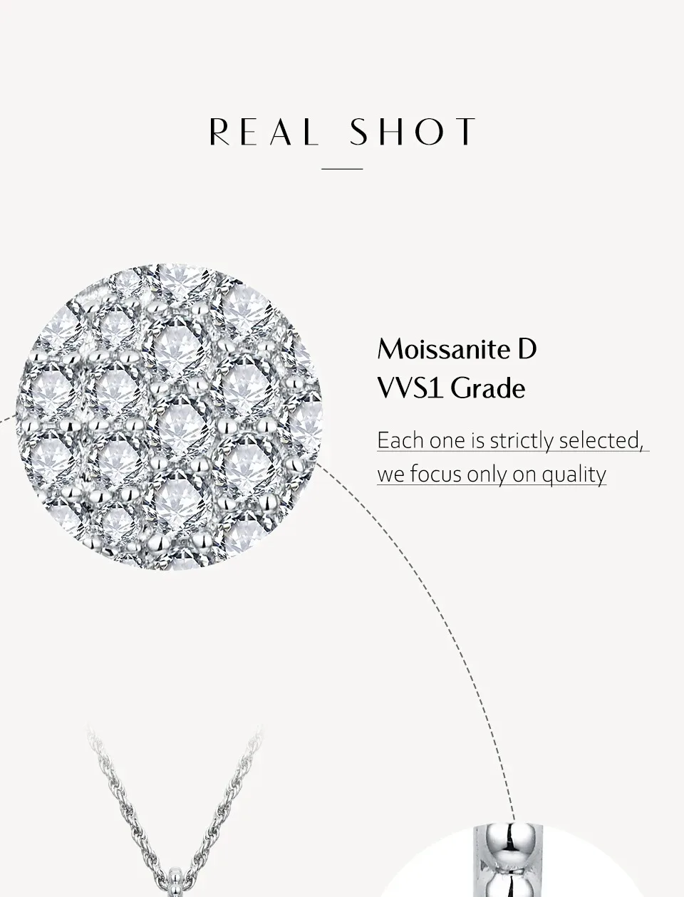 Classic D VVS1 Color 925 Sterling Silver Moissanite Necklace for Women Engagement Wedding Party Jewelry With Certifice 2 Mallzona S43237f7f21734f809f7b70e7878bea4df Classic D VVS1 Color 925 Sterling Silver Moissanite Necklace for Women Engagement Wedding Party Jewelry With Certifice Mallzona