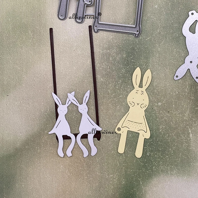 Металлические Вырубные штампы Swing Bunny для рукоделия скрапбукинга альбома бумаги открытки, декоративные поделки тиснения вырубки
Металлические Вырубные штампы Swing Bunny для рукоделия скрапбукинга альбома бумаги открытки, декоративные поделки тиснения вырубки