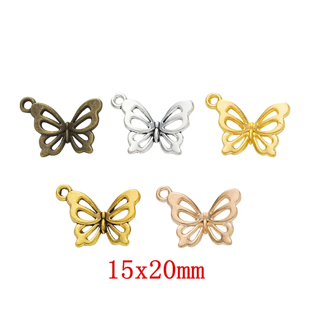 120 шт., подвески-бабочки для рукоделия 
120 шт., подвески-бабочки для рукоделия