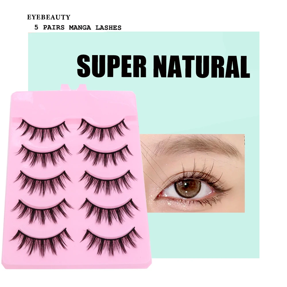 Cosplay&ware 5 Pair Manga Lashes Little Devil Anime Cosplay Natural Wispy Fairy Cross Korean Makeup Fake Eyelashes 20 Cosplay&ware 5 Pair Manga Lashes Little Devil Anime Cosplay Natural Wispy Fairy Cross Korean Makeup Fake Eyelashes -Zentai shop online S43263b4559f94f6c9791d2d8b34bf7feU.jpg