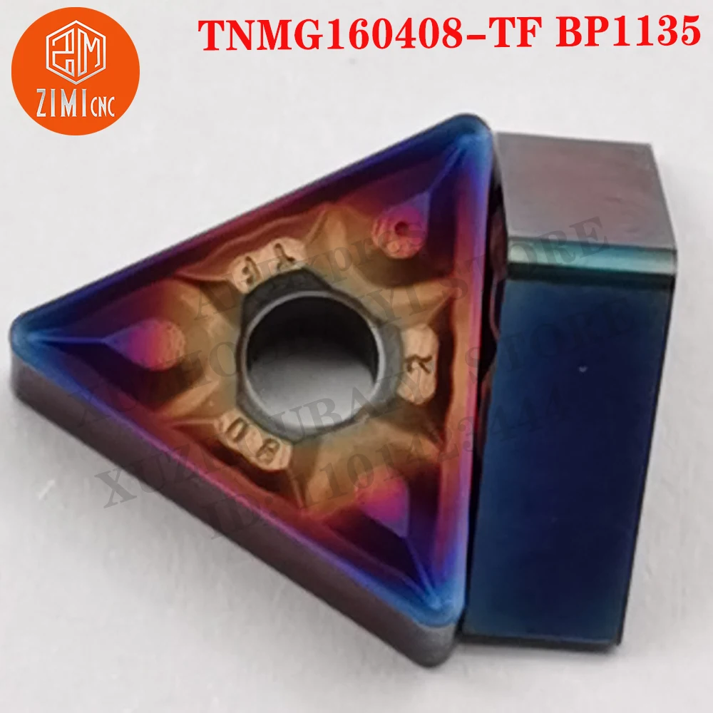 TNMG160408-TF BP1135 TNMG Carbide Insert Turning Tool For Metal Cuttfor Steel Semi-Finish Machining Small lathe Cutting Turning
TNMG160408-TF BP1135 TNMG Carbide Insert Turning Tool For Metal Cuttfor Steel Semi-Finish Machining Small lathe Cutting Turning