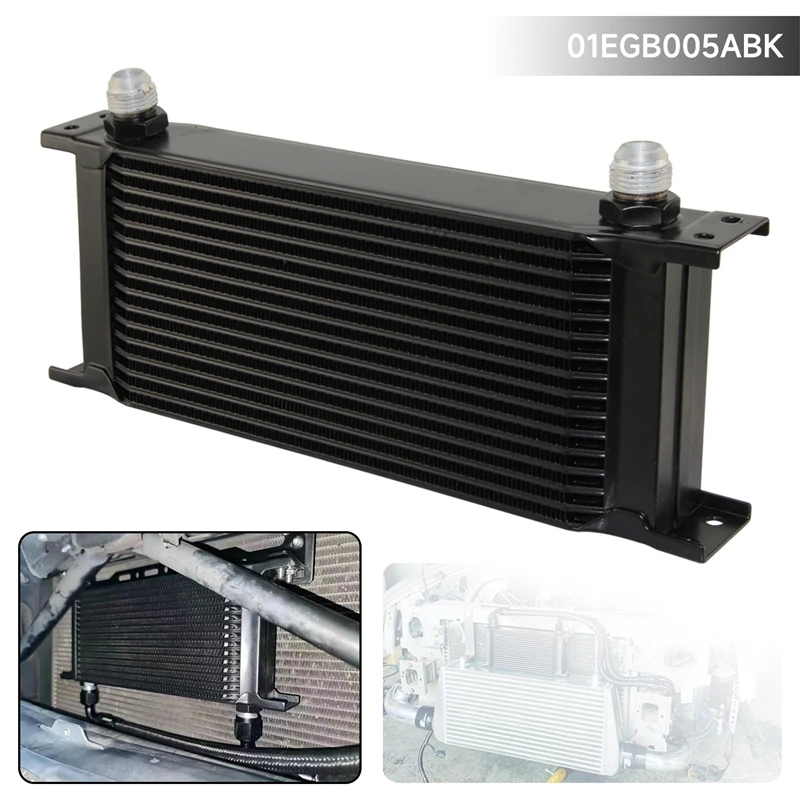AN10 Oil Cooler 16 Row 248MM 7/8"-14 UNF Universal Engine Transmission MOCAL Style Aluminum Black/Silver
AN10 Oil Cooler 16 Row 248MM 7/8"-14 UNF Universal Engine Transmission MOCAL Style Aluminum Black/Silver