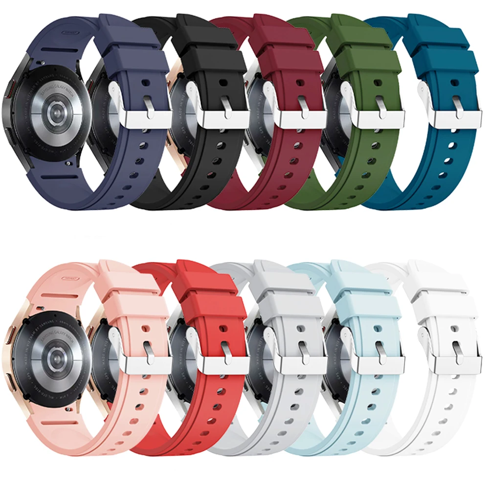 Silicone sport Band For Samsung Galaxy Watch 6/5Pro/4 classic 46mm 42mm smartwatch Bracelet huawei watch gt 4 2-2e-3-3 pro strap
Silicone sport Band For Samsung Galaxy Watch 6/5Pro/4 classic 46mm 42mm smartwatch Bracelet huawei watch gt 4 2-2e-3-3 pro strap