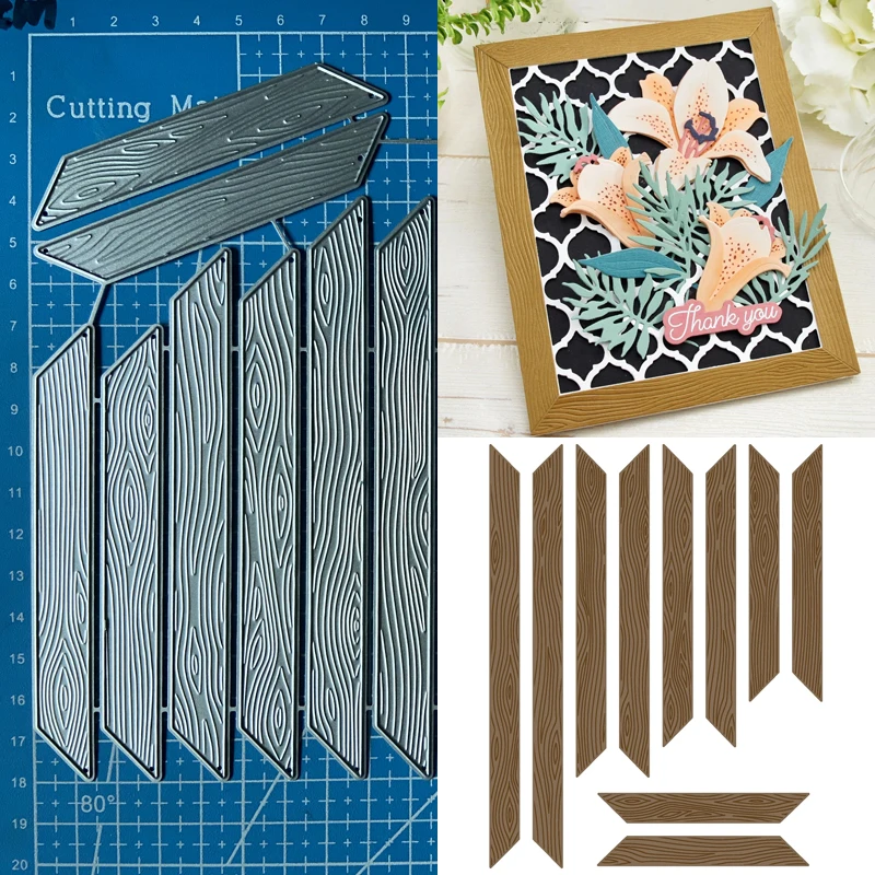 

Lucky Goddess Metal Cutting Dies Wood Frame border diy Scrapbooking Photo Album Decorative Embossing Paper Card Crafts Die