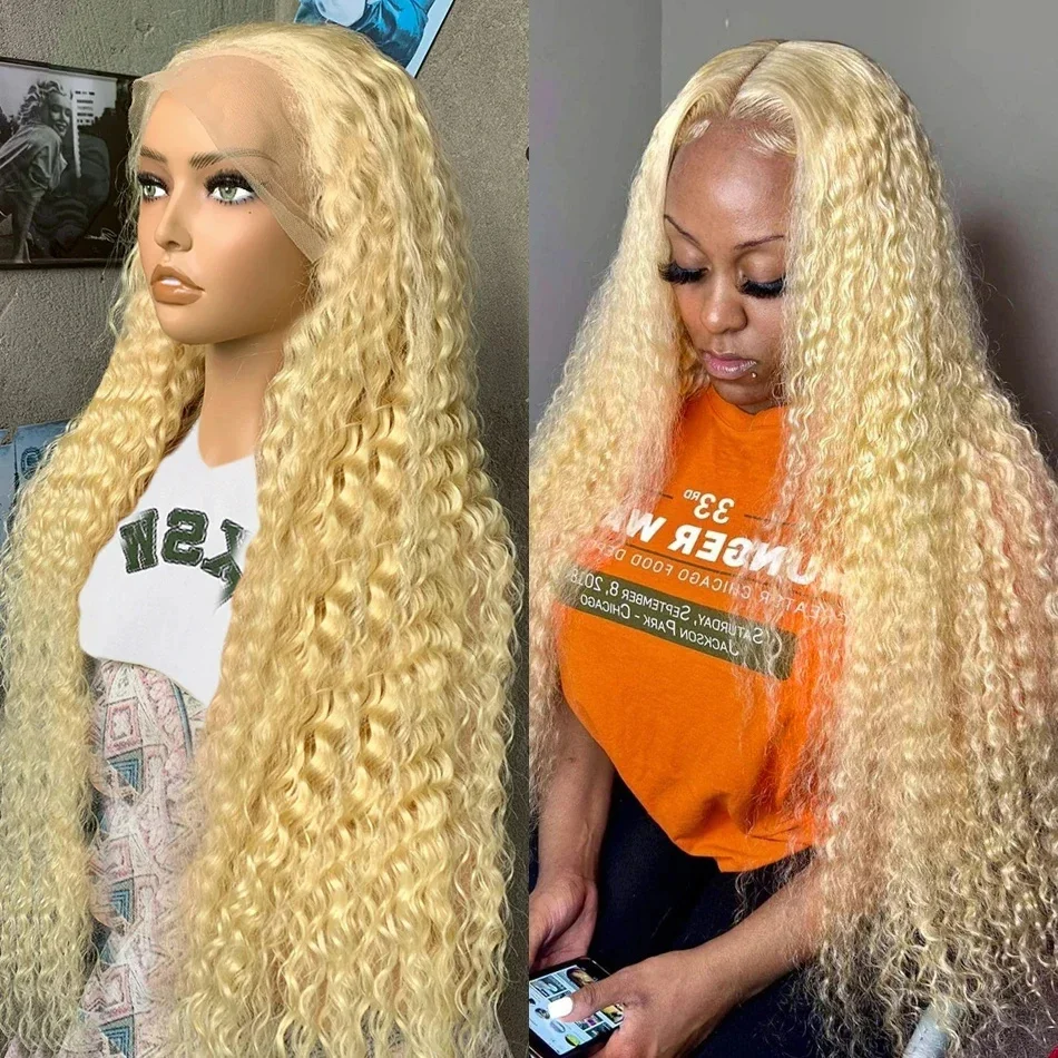 13x4 Lace Front Human Hair Wigs 13x6 HD Transparent 613 Blonde Lace Frontal Human Hair Wigs 30 Inch Curly Brazilian hair
13x4 Lace Front Human Hair Wigs 13x6 HD Transparent 613 Blonde Lace Frontal Human Hair Wigs 30 Inch Curly Brazilian hair