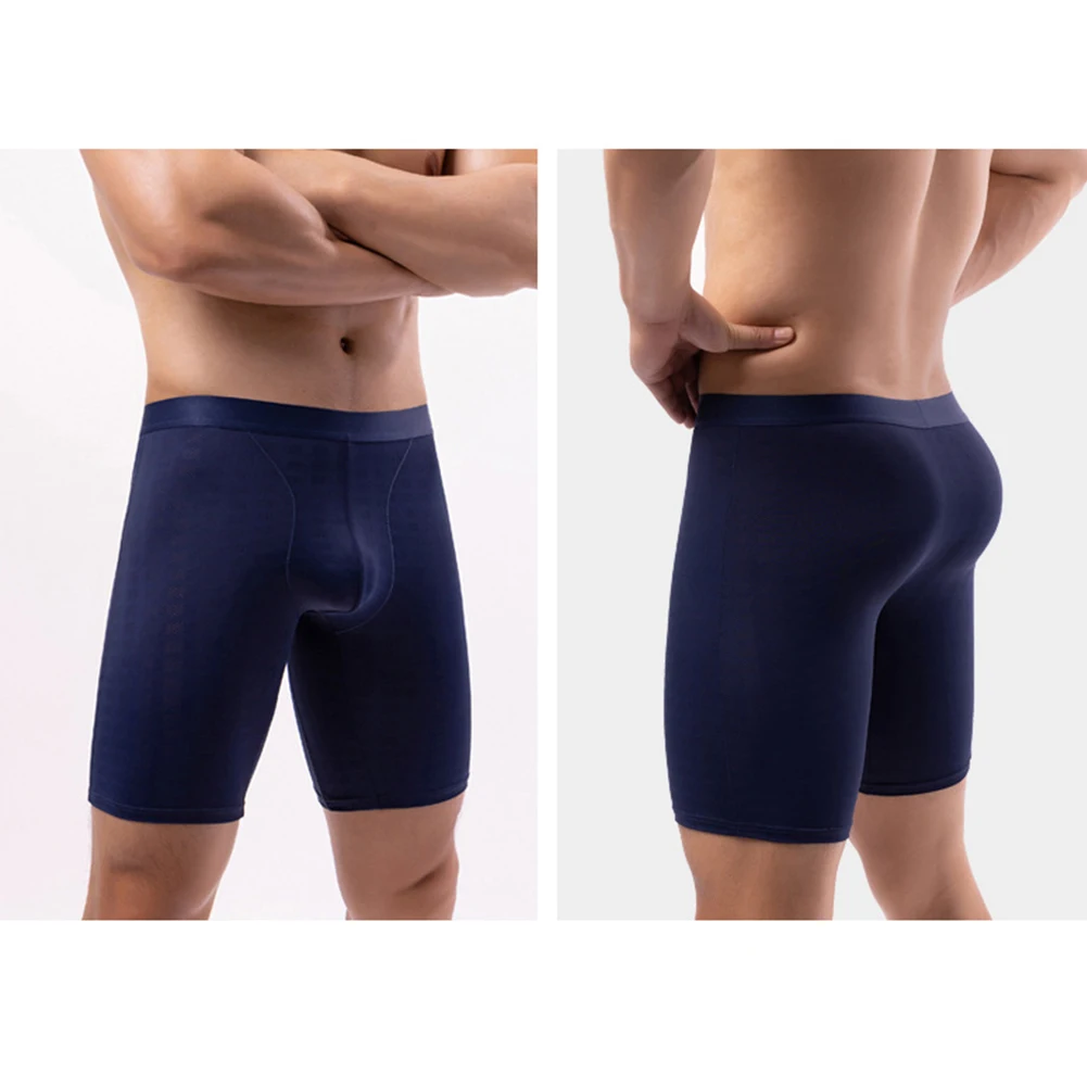 Men Ice Silk Mesh Underwear Long Leg Boxer Shorts Breathable Briefs Bugle Pouch Underpants Breathable Sexy Sport Boxers A50
Men Ice Silk Mesh Underwear Long Leg Boxer Shorts Breathable Briefs Bugle Pouch Underpants Breathable Sexy Sport Boxers A50