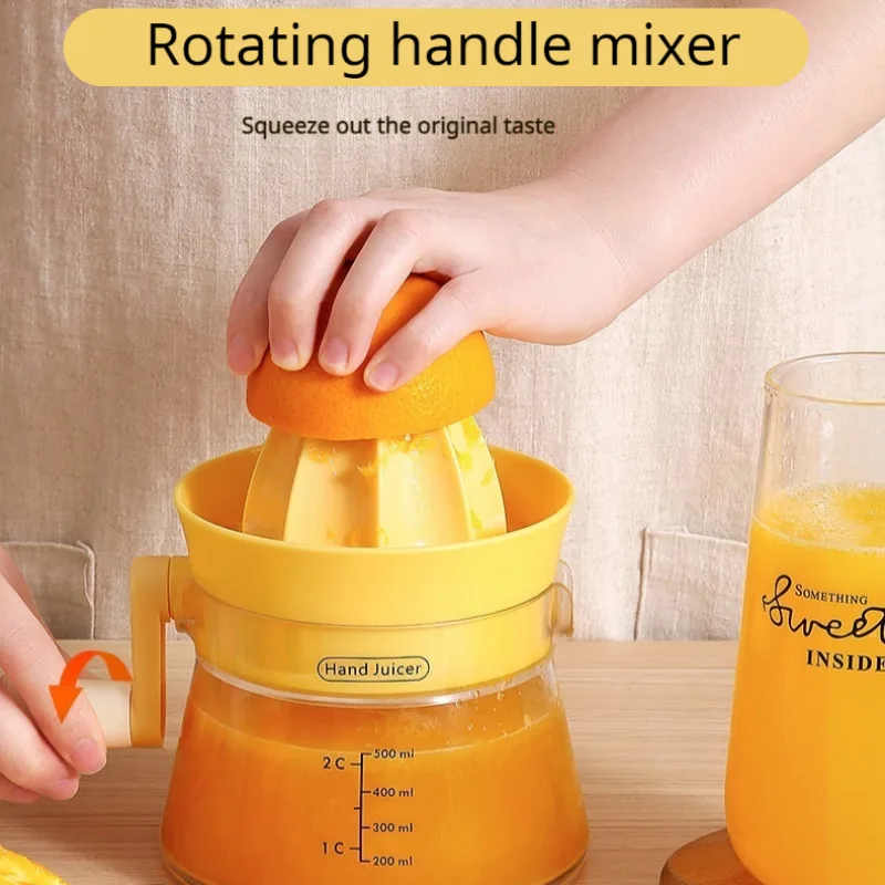 

Convenient manual juicer Multi-functional household small orange lemon clip Manual rotary juicer god Fruit pomace separator