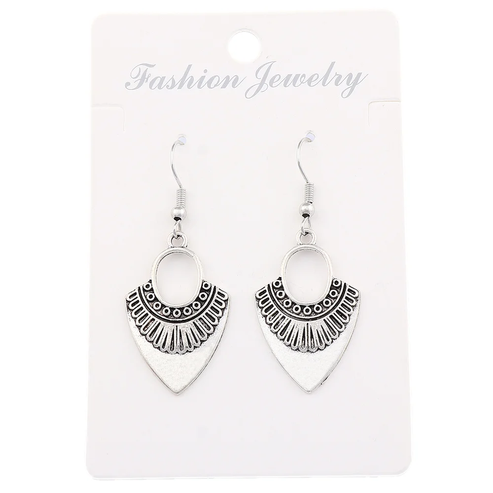 Tibetan Silver Boho Bohemian Round Geometric Triangular Pendants Earrings for Fashion Women Jewelry Accessories
Tibetan Silver Boho Bohemian Round Geometric Triangular Pendants Earrings for Fashion Women Jewelry Accessories