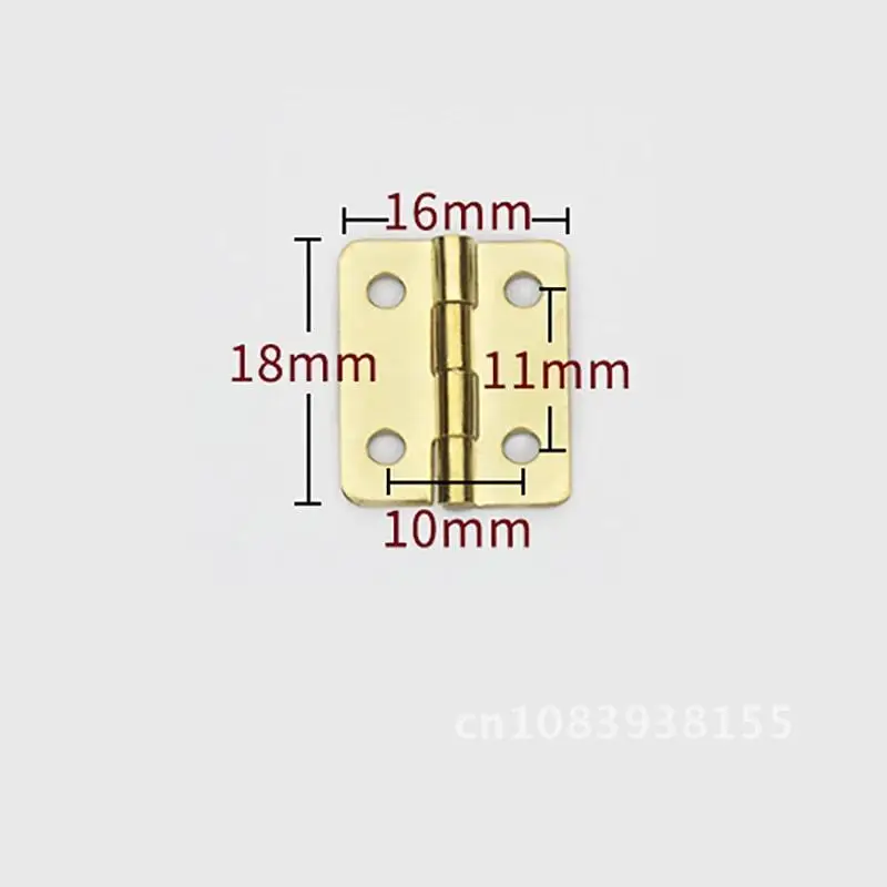 Tiny Golden Mini Small Metal Hinge 10Pcs For 1/12 House Miniature Cabinet Furniture Fittings For Cabinets Home Hardware18x16mm
Tiny Golden Mini Small Metal Hinge 10Pcs For 1/12 House Miniature Cabinet Furniture Fittings For Cabinets Home Hardware18x16mm