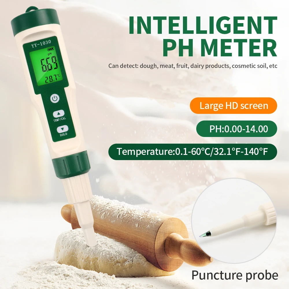 Пищевой PH тестер K50 YY1030, алкалиметр теста, измеритель PH для фруктов, сыра, косметики, 0,00-14,00, детектор PH почвы, температуры и кислотности
Пищевой PH тестер K50 YY1030, алкалиметр теста, измеритель PH для фруктов, сыра, косметики, 0,00-14,00, детектор PH почвы, температуры и кислотности