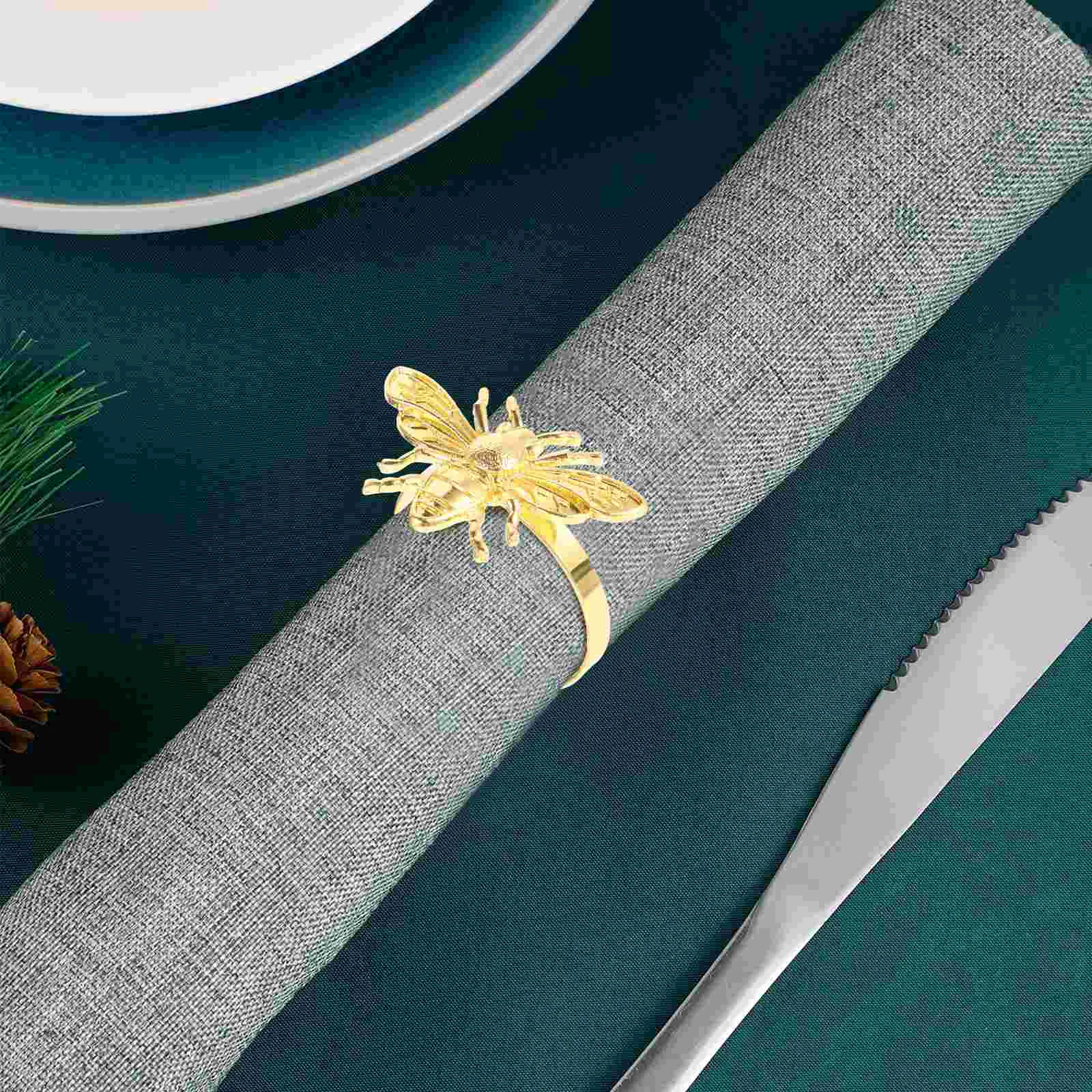 6pcs Napkin Rings Wedding Napkin Holder Metal Bee Shaped Napkins Holder Napkin Buckle
6pcs Napkin Rings Wedding Napkin Holder Metal Bee Shaped Napkins Holder Napkin Buckle