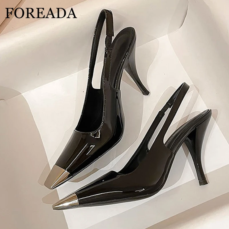 FOREADA Women Slingbacks Pumps Square Toe Thin High Heels Shallow Concise Design Ladies Fashion Career Shoes Summer Black 43
FOREADA Women Slingbacks Pumps Square Toe Thin High Heels Shallow Concise Design Ladies Fashion Career Shoes Summer Black 43